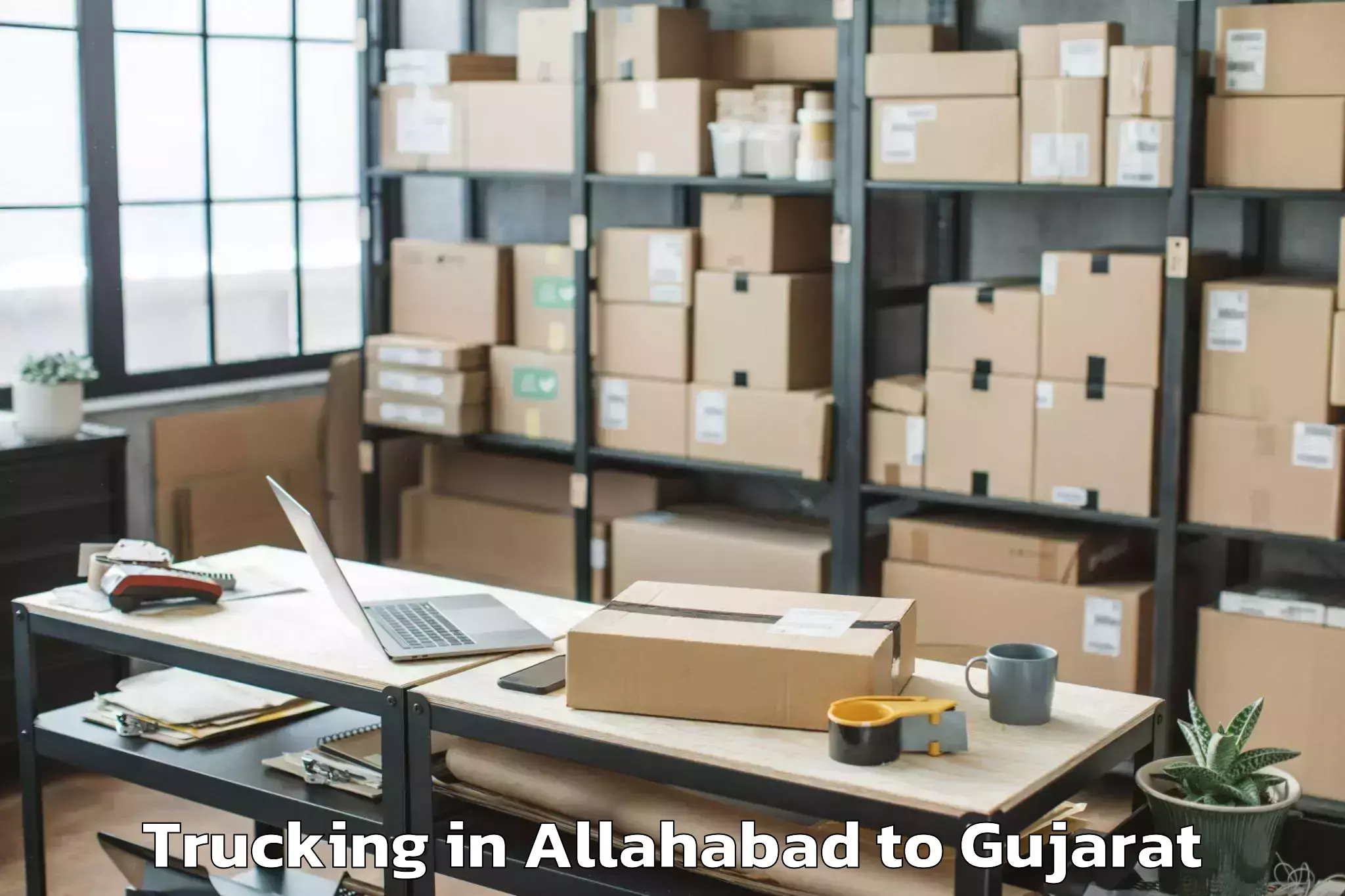 Professional Allahabad to Iit Gandhi Nagar Trucking